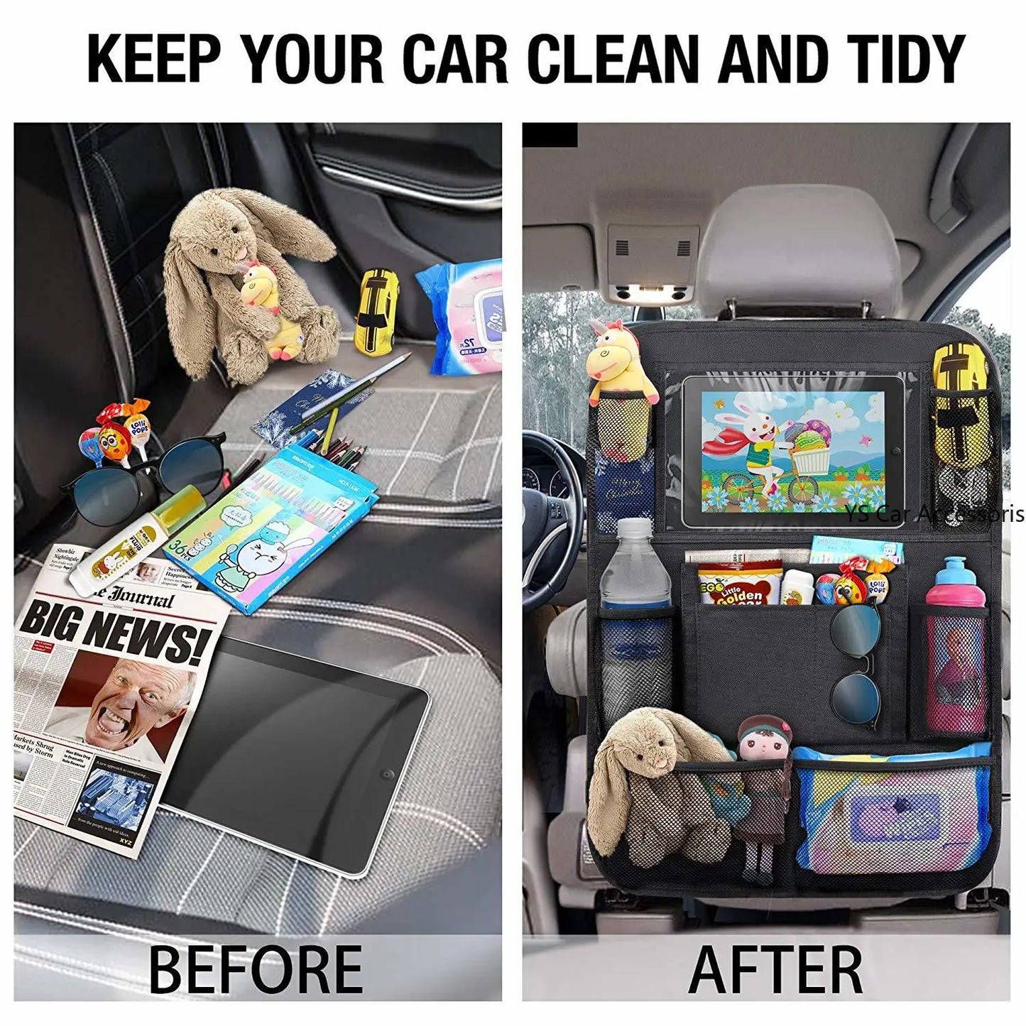 Car Back Seat Organizer