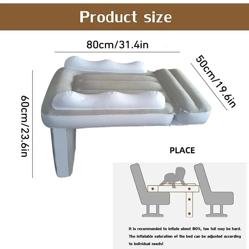 Inflatable Airplane Mattress Travel Bed for Little Ones