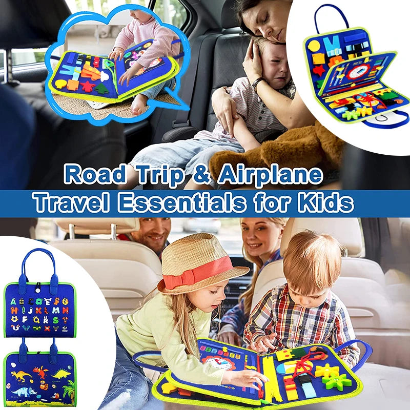 Busy Board Montessori Toy for Travel