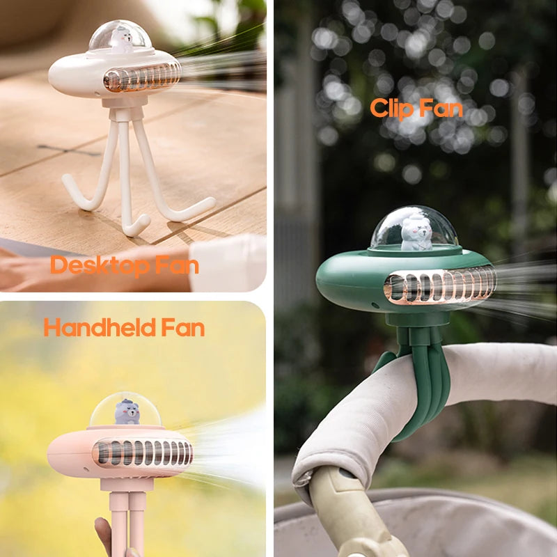 Rechargeable Portable Stroller Fan