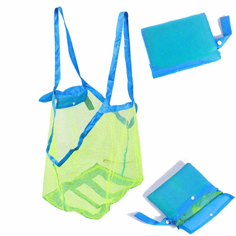 Kids Beach Toys Sand Away Portable Mesh Bag