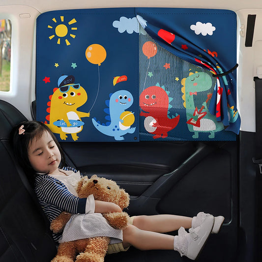 Car Cartoon Magnet Side Window Sunshade