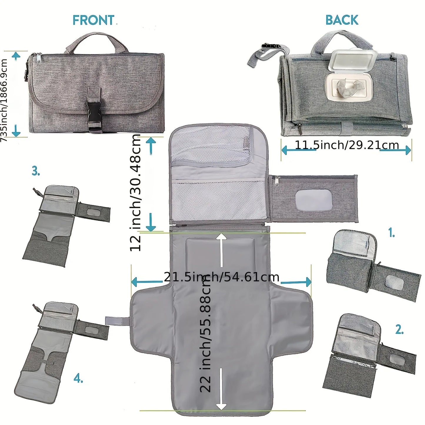 Baby Travel Diaper Changing Pad