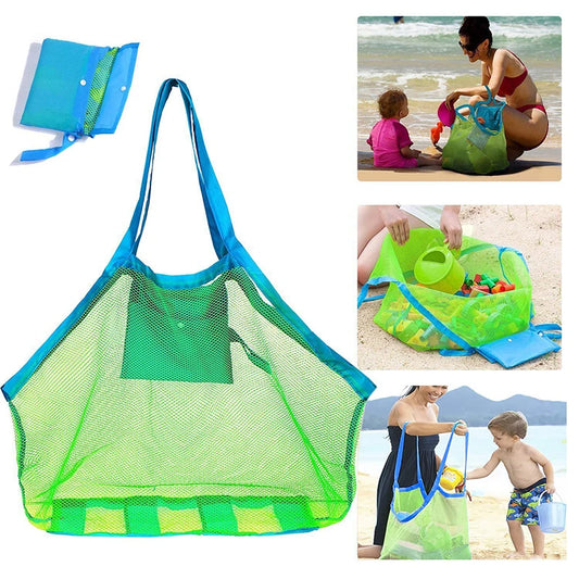 Kids Beach Toys Sand Away Portable Mesh Bag